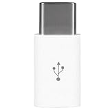 micro-B to Type-C 変換アダプター 2.0micro-Bメス 3.1Type-Cオス 変換器 TEC-MUB2UTCD (ホワイト)