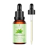 KVEAULSE ペパーミント オイ エッセンシャルオイル 天然100% 純粋 30ml ハッカ油 アロマオイル 精油 香りオイル アロマテラピー用 無添加 高純度 ディフューザー対応 加湿器用オイル 清涼感 ルームフレッシュナー オフィス・自宅用 (ペパーミント)