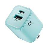 TYB 急速充電器 20W 30分50％充電 超小型急速充電器 iphone充電器 pd充電器 AC充電器 ACアダプター usb type c 充電器 スマホ充電器 iPhone iPad PSE認証 QC3.0 2ポート (グリーン)