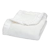 Trend Lab Marshmallow White Velour and Rouched Satin Receiving Blanket [並行輸入品]