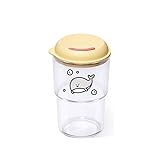 Ohbottle PMMA トライタン 再利用可能なカップ 500ml モダンで軽いクジラのキャラクタータンブラー (Yellow)