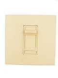 Leviton 86678 – 1i建築スライド蛍光ディマー、120 VAC、デコラフレーム、6 to 30ラピッドスタート40 Wのランプ、アイボリー