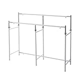 伸縮頑丈ダブルハンガーラック 大