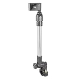 Water & Wood Silver Tone Black 2 Sections Retractable Bicycle Umbrella Stand Holder [並行輸入品]