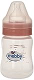Mebby Pp Baby Bottle with Silicone Teat (150 ml, Pink) by Mebby