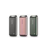 imation SSD 外付け 2TB USB3.2Gen2 Type-C 読出最大1100MB/秒 ポータブルSSD USB Type-Cケーブル,USB Type-A変換アダプタ付 Win Mac PS4 PS5 3年保証 i9 (2TB, ROSE GOLD)