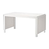 IKEA　APPLARO（エップラロー）　ドロップリーフテーブル　 屋外用　　ホワイト　140/200/260x78 cm