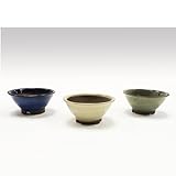 ミニ盆栽鉢 色スリ鉢 ３点取合せ　4号 ／植木鉢