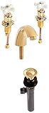 Elements of Design EB962PX Magellan 4 to 8 Mini Widespread Lavatory Faucet with Retail Pop-Up, 5-3/4