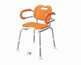 【シャワーベンチ】シャワーチェア ひじかけ付きU型 ■ ブルー