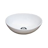 洗面ボウル 陶器 オンカウンタータイプ オーバル 小サイズ　幅34cm INK-0405043H