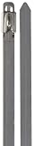 BAND-IT KE1358 Uncoated 304 Stainless Steel Ball-Lok Cable Tie, 5/16 Width, 20.4 Length, 0.010 Thick