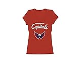 NHL Washington CapitalsレディースVネックTee、赤、L
