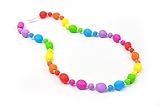 Bitey Beads Silicone Teething Nursing Necklace Multi Color (Rainbow) by Bitey Beads