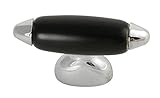 Hickory Hardware P3391-CHB 2-Inch Aero Cabinet Knob, Chrome with Black [並行輸入品]