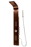 パルス1033 Santa CruzシャワーSpa with Brushed Bronze andクロームハードウェア、つや消しブロンズ/クローム