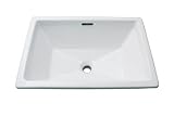 Enbol® O2014A Self Rimming Porcelain Lavatory Topmount Sink,white [並行輸入品]