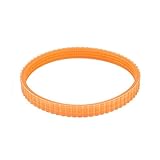 uxcell 電気プレーナーベルト 9mm幅 4mm厚さ オレンジ 2個入り