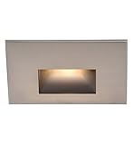 WAC Lighting WL-LED100F-RD-BN 277V Horizontal Step Light with Red [並行輸入品]