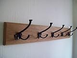 IRONMONGERY WORLDソリッドオーク木製Cast Ironアンティーク帽子とコートフックペグ。。。by ironmongery世界
