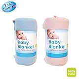 First Steps BLUE Baby Blanket