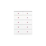 アルファタカバ ベビータンス ツマミチョイスシリーズ アリオ 80cm5段 (ガールレッド)