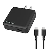 KYOHAYA PD20W 急速充電器 薄型16mm 折りたたみ式 USB-C対応 ACアダプター 60W Type-C ケーブル付（1m）PSE認証済 タイプC 軽量 コンパクト 出張用 旅行用iPhone/iPad/Android/Galaxy/Xperia/Switch対応 JKPD20C1CC（ブラック）