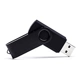 メモリ 64GB 1個セット フラッシュメモリー USB2.0 フラッシュドライブ 360° 回転式 (黒)