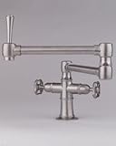 Jaclo 1020-X-PSS Articulated Dual Swivel Spout Faucet with Metal Wheel, Polished Stainless Steel [並行