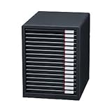 レターケース（A4） 16段 ダークグレー