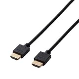 ELECOM ハイスピードHDMIケーブル 長さ0.7m ブラック DH-HD14EA07BK