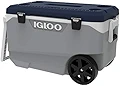 igloo(イグルー) クーラーボックス ハンドル・キャスター付き MAXCOLD LATITUDE 90 ROLLER 約85L マックスコールド ラティテュード ローラー アウトドア 釣り キャンプ レジャー アッシュグレー 60392