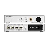 S.M.S.L SH-6 デスクトップ Mini ヘッドフォンアンプ 2ステップゲイン設定 Hi-Resオーディオ AMP 6.35mm RCA ヘッドフォンアンプ (シルバー)