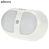 KKmoon ワイヤレスライト ランプ ポータブル式 夜ランプ 10 LED PIR人間の動き誘導検出器光 寝室/歩道/壁用