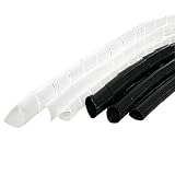 スパイラルチューブ 白 内径6mm 外径8mm ピッチ10.8mm 長さ10m 細い ポリエチレン NST-08 (日機直販)