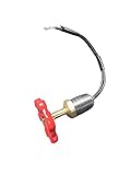 starworld-easyをインストール1 / 2 "ヴィンテージスチームパンク蛇口ニップルライトスイッチレッドハンドルスチームパンクのランプ真鍮
