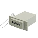 uxcell　電磁カウンター　グレー　プラスチック　電子　7.4 x 7.2 x 3.1cm