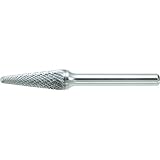 TRUSCO(トラスコ) 超硬バー テーパー先丸型 Φ9.5(14°) X刃長27X軸6 ダブ TB7C095