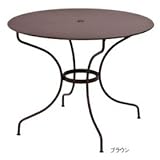 ユニソン　フェルモブ　オペラテーブル960　【ガーデンテーブル】 ブラウン