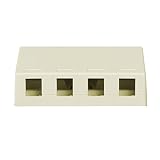 On-Q WP3504IV Four Port Surface Mount Box, Ivory [並行輸入品]
