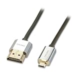 LINDY 0.5m CROMO LINE HDMI 2.0 Type-A to Type-D極細ケーブル(型番:41680)