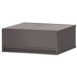 日本製 収納ケース 引き出し PLUST（プラスト）ベーシック (51cm幅 1段, ブラウン)