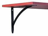 John Sterling RP-0053-10BK Elegante Deco L-Bracket, Black, 10-Inch [並行輸入品]