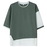 [FLYSKY] Tシャツ メンズ ヘビーウェイト コンフォート 大きいサイズ 無地 半袖