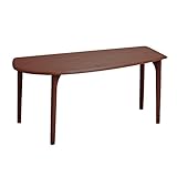 ダイニングテーブル 幅150cm 変形 テーブル 北欧 無垢材 /4本脚タイプ・ブラウン