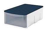 サンコープラスチック 収納ケース・ボックス ダークブルー SM 452450
