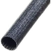 Linkman シリコンガラスチューブ(φ8mm×1m巻) 黒 LI-SFGT-8-K