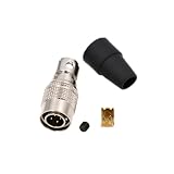 ZBLZGP 広瀬 HR10A 4 6 8 12 ピン オス/メス円形プッシュプル コネクタ プラグ サウンド デバイス ズーム F8 F4 産業用カメラ電源コネクタ (オスプラグ，テクスチャード, 4ピン)