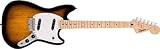 Squier by Fender スクワイヤー エレキギター Squier Sonic™ Mustang®, Maple Fingerboard, White Pickguard, 2-Color Sunburst ソフトケース付き
