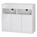 背面収納 （ルーター収納） 付き リビング キャビネット CONVEI SMART 〔コンヴィ スマート〕 幅90cm